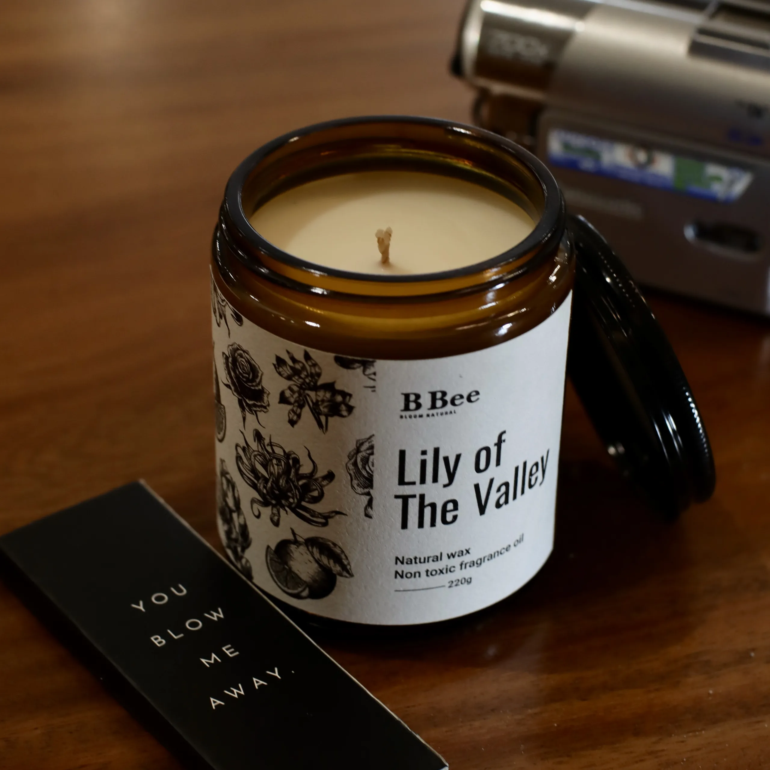 Lily of the Valley - Nến Thơm Lành Tính Từ Sáp Tự Nhiên Hương Hoa Ấm Áp, Thư Giãn B Bee Candle