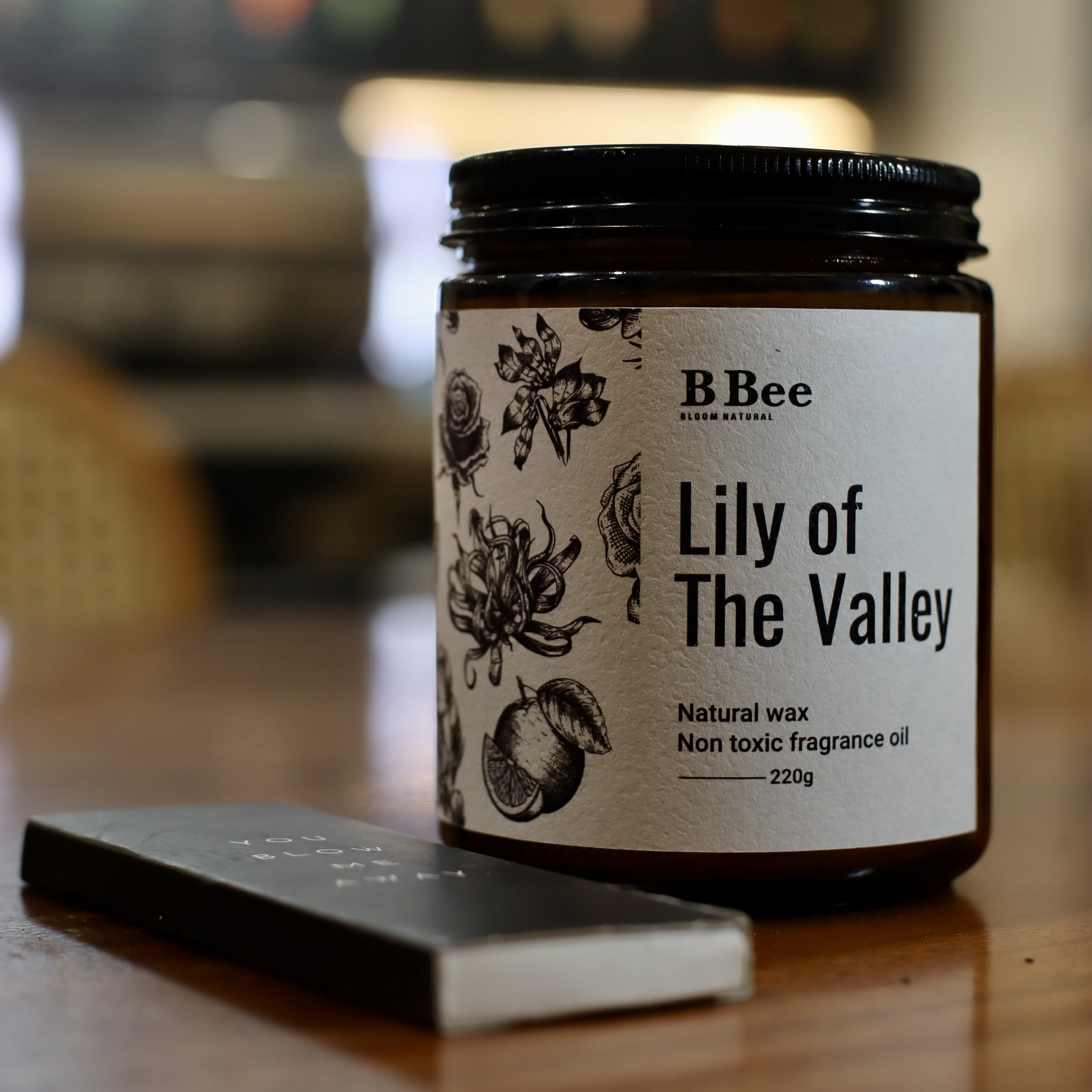 Lily of the Valley - Nến Thơm Lành Tính Từ Sáp Tự Nhiên Hương Hoa Ấm Áp, Thư Giãn B Bee Candle