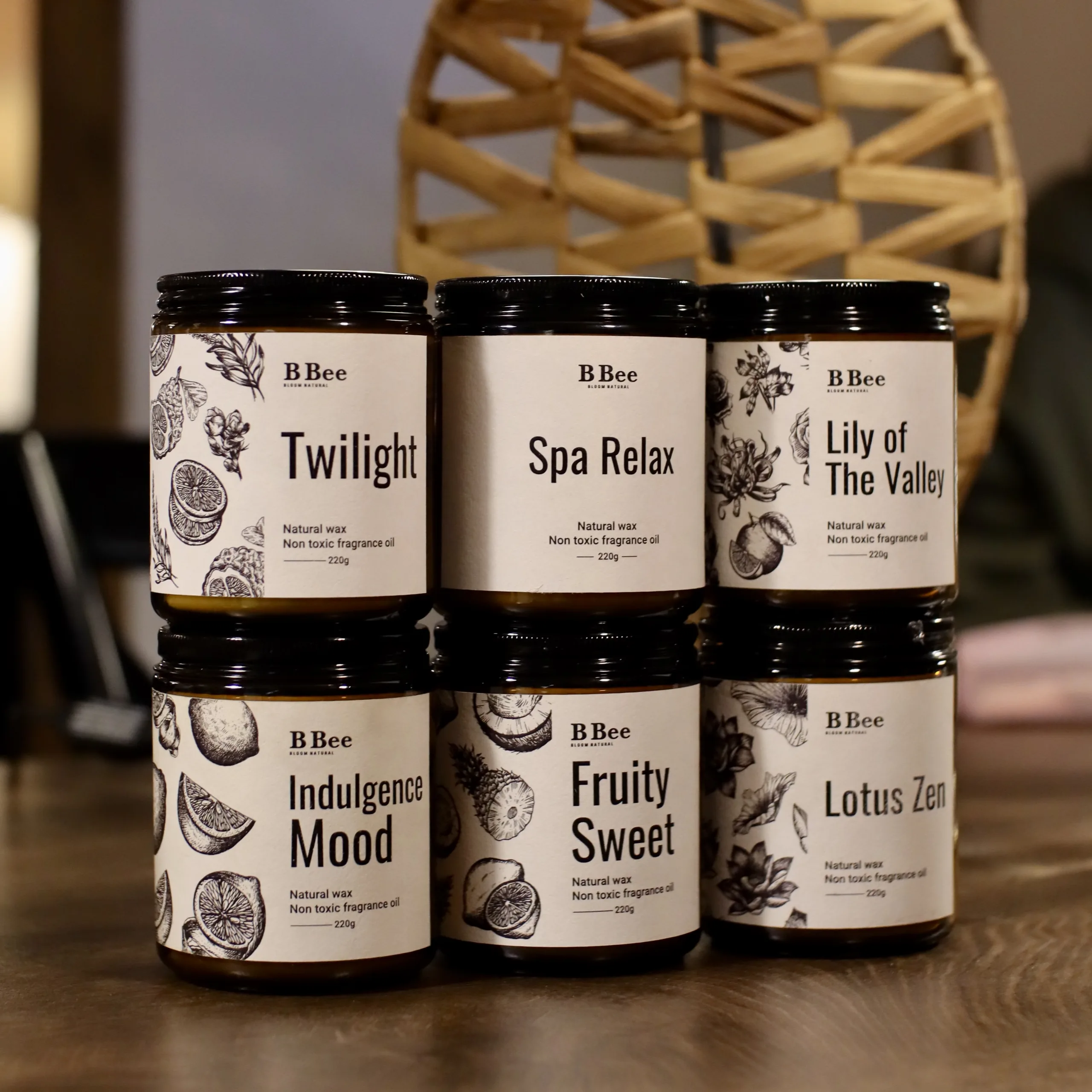 Lotus Zen - Nến Thơm Lành Tính Từ Sáp Tự Nhiên Giảm Stress, Thư Giãn B Bee Candle