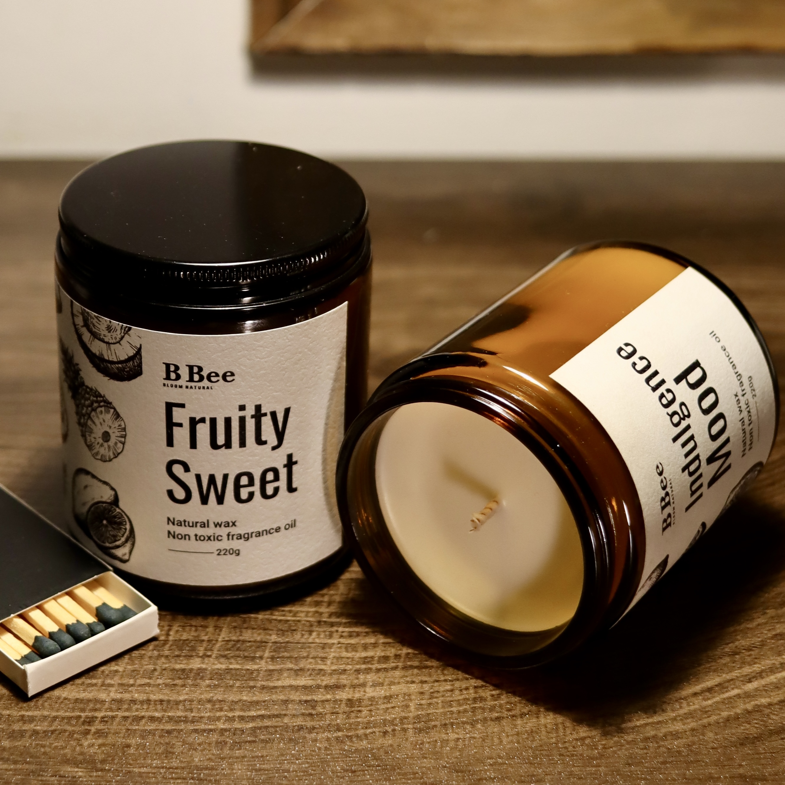 Fruity Sweet - Nến Thơm Lành Tính Từ Sáp Tự Nhiên Hương Tươi Mát, Ngọt Ngào B Bee Candle
