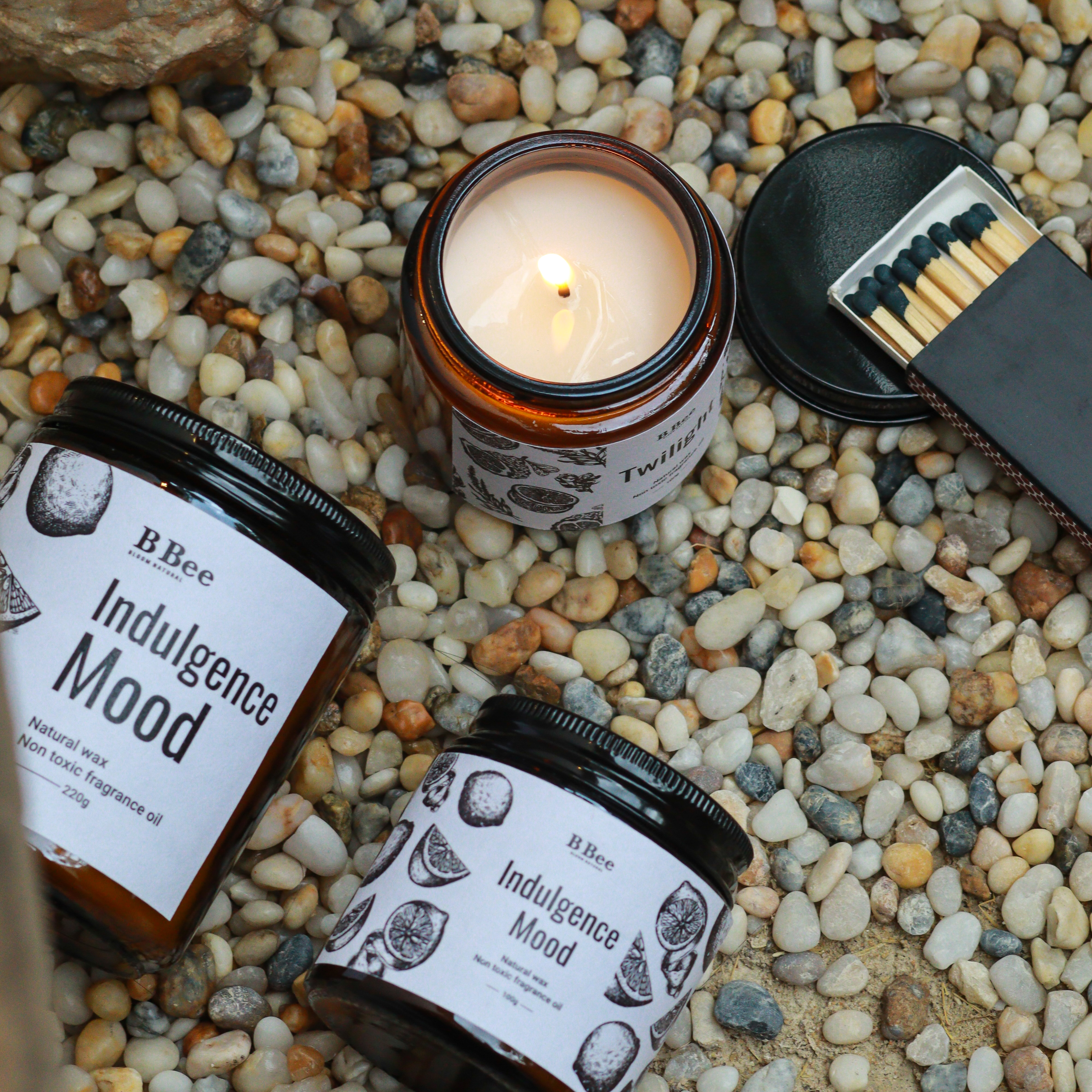 Indulgence Mood - Nến Thơm Lành Tính Từ Sáp Tự Nhiên Hương Ngọt Ngào, Thư Giãn B Bee Candle