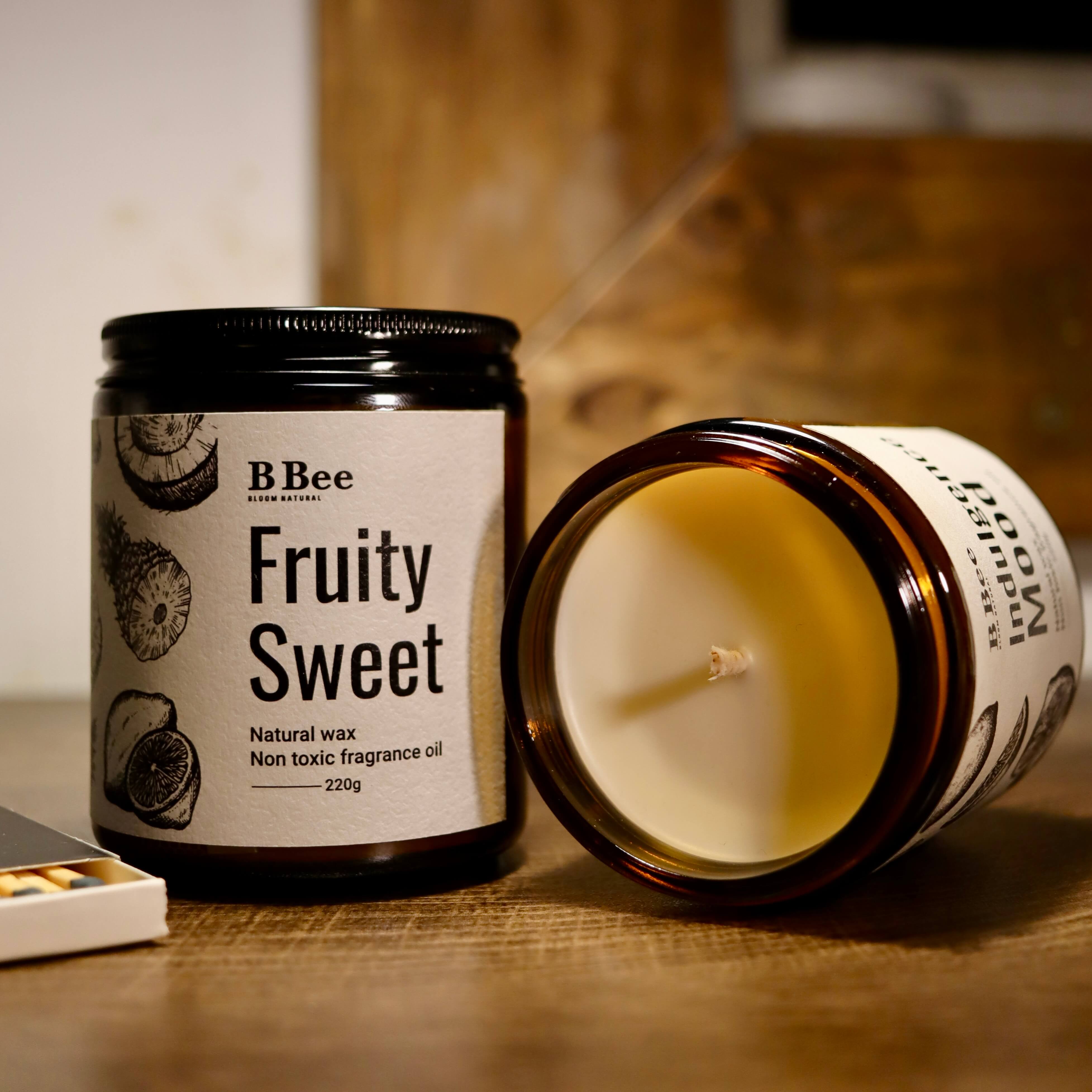 Fruity Sweet - Nến Thơm Lành Tính Từ Sáp Tự Nhiên Hương Tươi Mát, Ngọt Ngào B Bee Candle